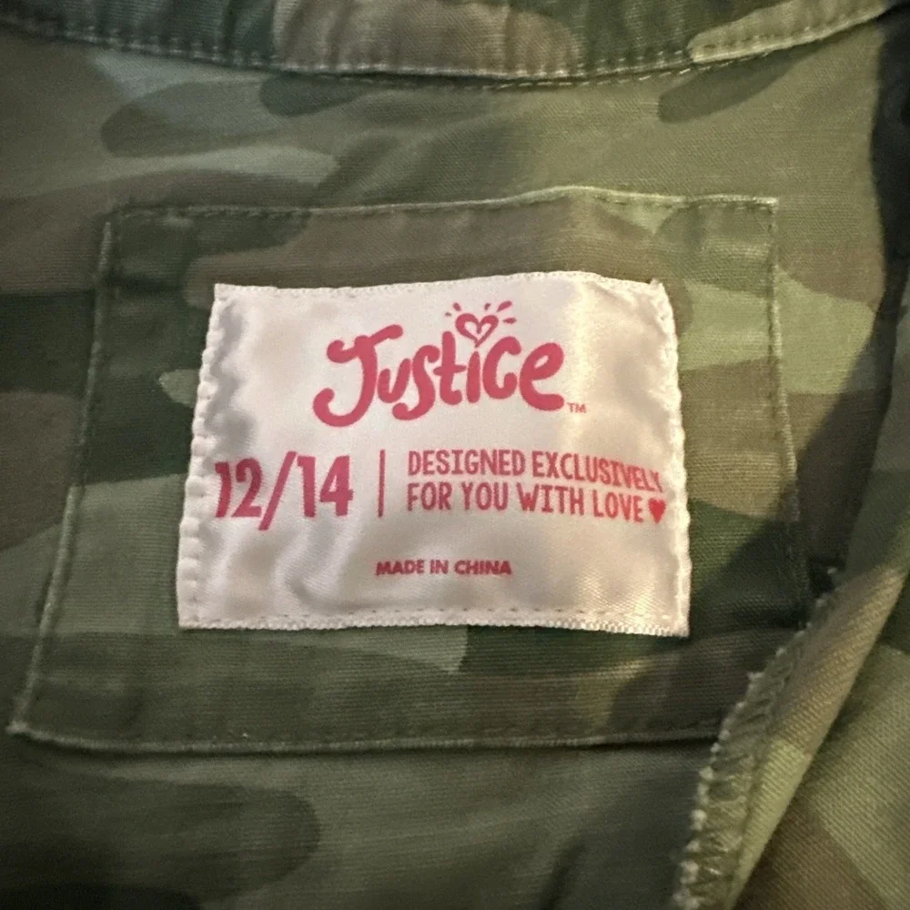 Justice girls camouflage